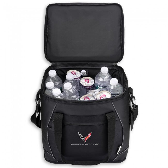 C8 Corvette Waterproof 24 Can Cooler - Black,Bags & Luggage