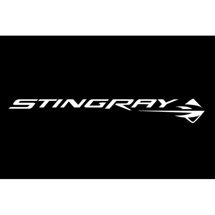 2014-2019 C7 Corvette Original Fender Gripper Mat with Stingray Logo - 34" X 22" : Black,Exterior Accessories