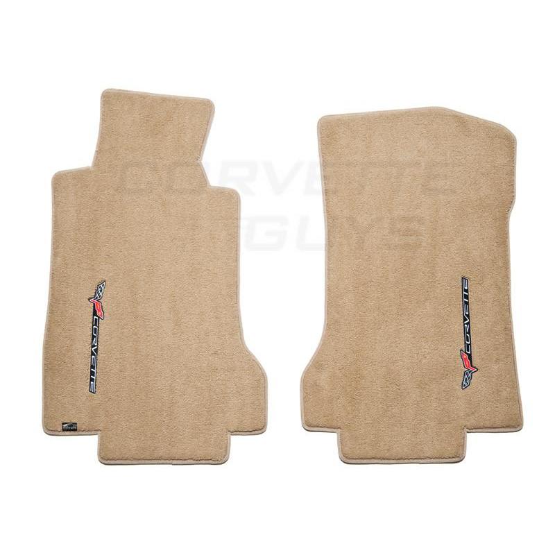 Lloyds Ultimat Floor Mats - Cashmere w/Sideways Lettering (05-07 C6),Interior