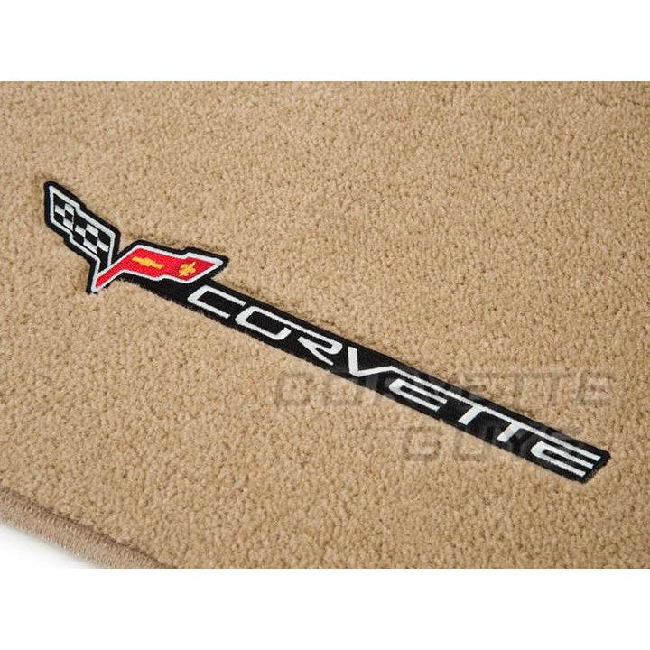 Lloyds Ultimat Floor Mats - Cashmere w/Sideways Lettering (05-07 C6),Interior