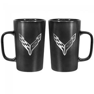 Next Generation C8 Corvette 16 oz. Ceramic Mug - Black,Home & Office