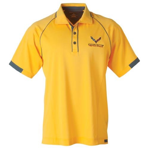 Corvette Racing Aloha Snag Resistant Polo - Yellow : C7 Stingray