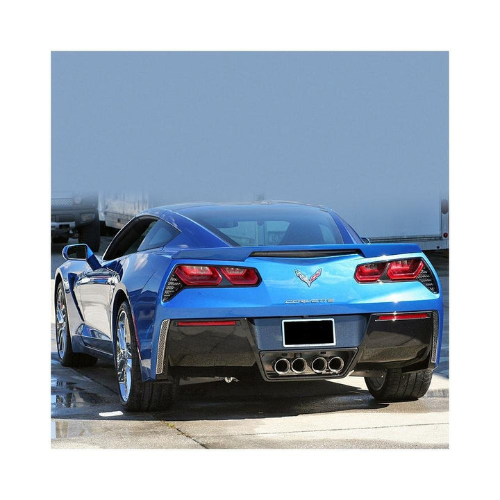 C7 Stingray, Z51 : Corvette Rear Valance Vent Grilles - Laser Mesh,Exterior