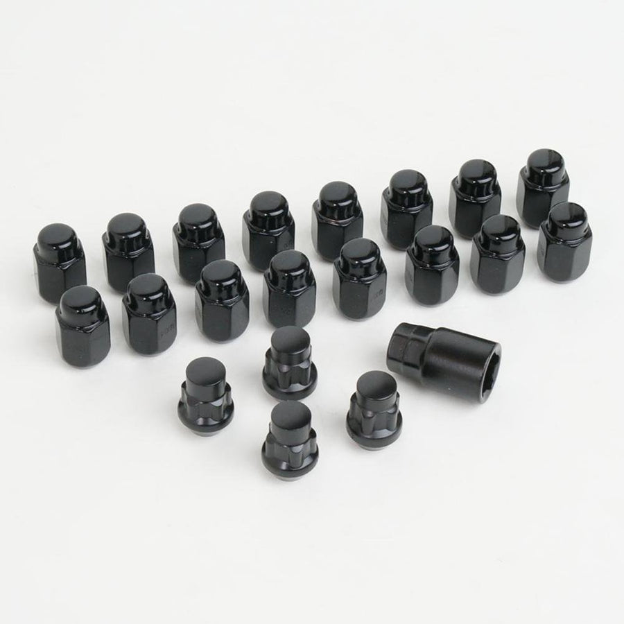 Corvette Lug Nuts and Wheel Locks (Set) Black,Wheel & Tire Parts