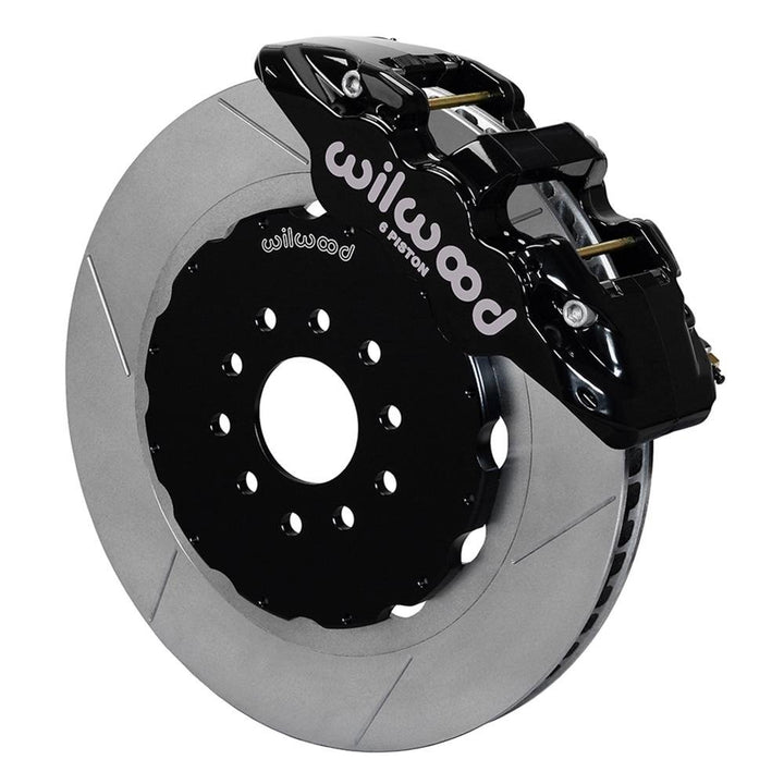 2005-2013 C6 Corvette Wilwood-AERO6 Front Big Brake Kit - Slotted 15 inch Rotor-Black,Brakes