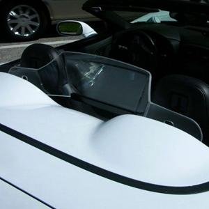 Corvette WindRestrictor® Windscreen - Crystal Clear or Smoked - Convertible : 1997-2004 C5, Z06,Interior