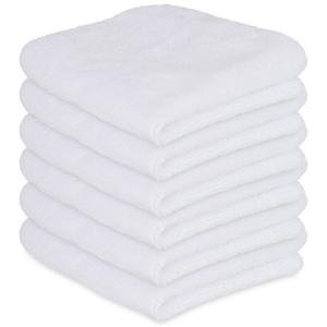 Liquid X Interior Cleaning Microfiber Towel : White w/ Silk Edges 16" x 16",Microfiber Towel