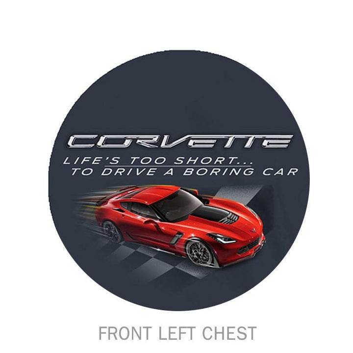 C7 Z06 Corvette Life's Too Short Tee Shirt - Dark Grey,T-shirts